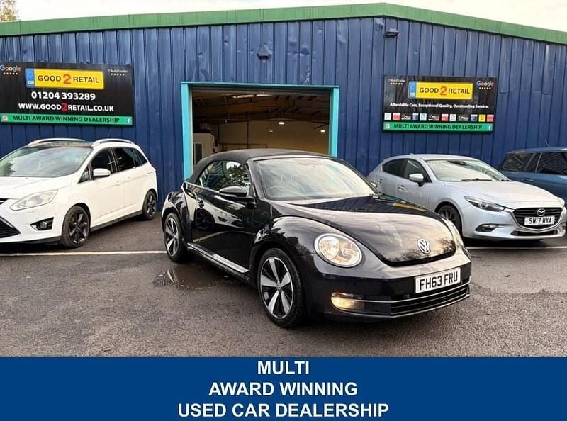 Black Used 2014 VW Beetle Design Cabriolet | £7,295 (Good price) - Image 1/3