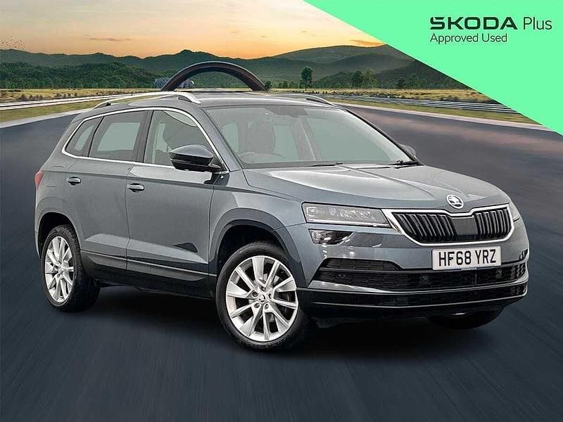 Quartz grey metallic Used 2018 Skoda Karoq SUV | £14,299 (Fair price) - Image 1/4