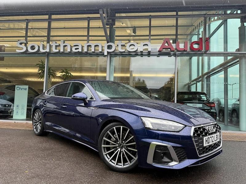 Blue Used 2023 Audi A5 Sportback S-Line Hatchback | £29,950 (Fair price) - Image 1/4
