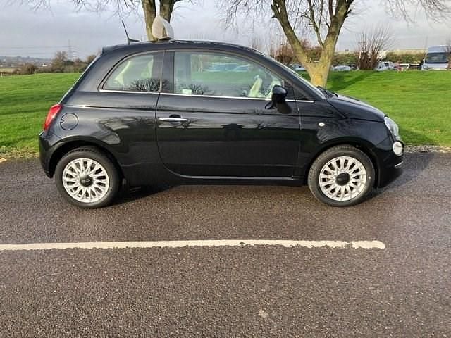 Used Fiat 500 Lounge 69 HP (50 kW) 2018 Black Hatchback