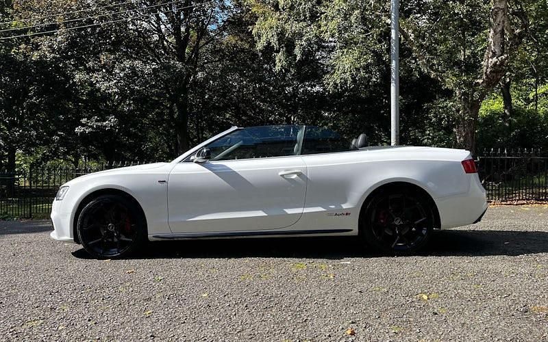 Used Audi A5 Cabriolet S-Line 177 HP (130 kW) 2015 White Cabriolet