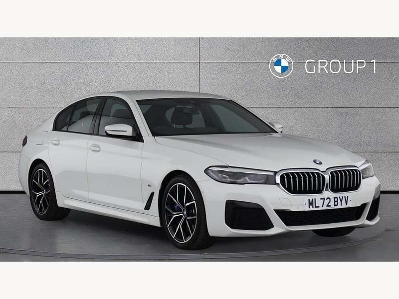 White Used 2022 BMW 530 M Sport Sedan | £32,850 (Fair price) - Image 1/4