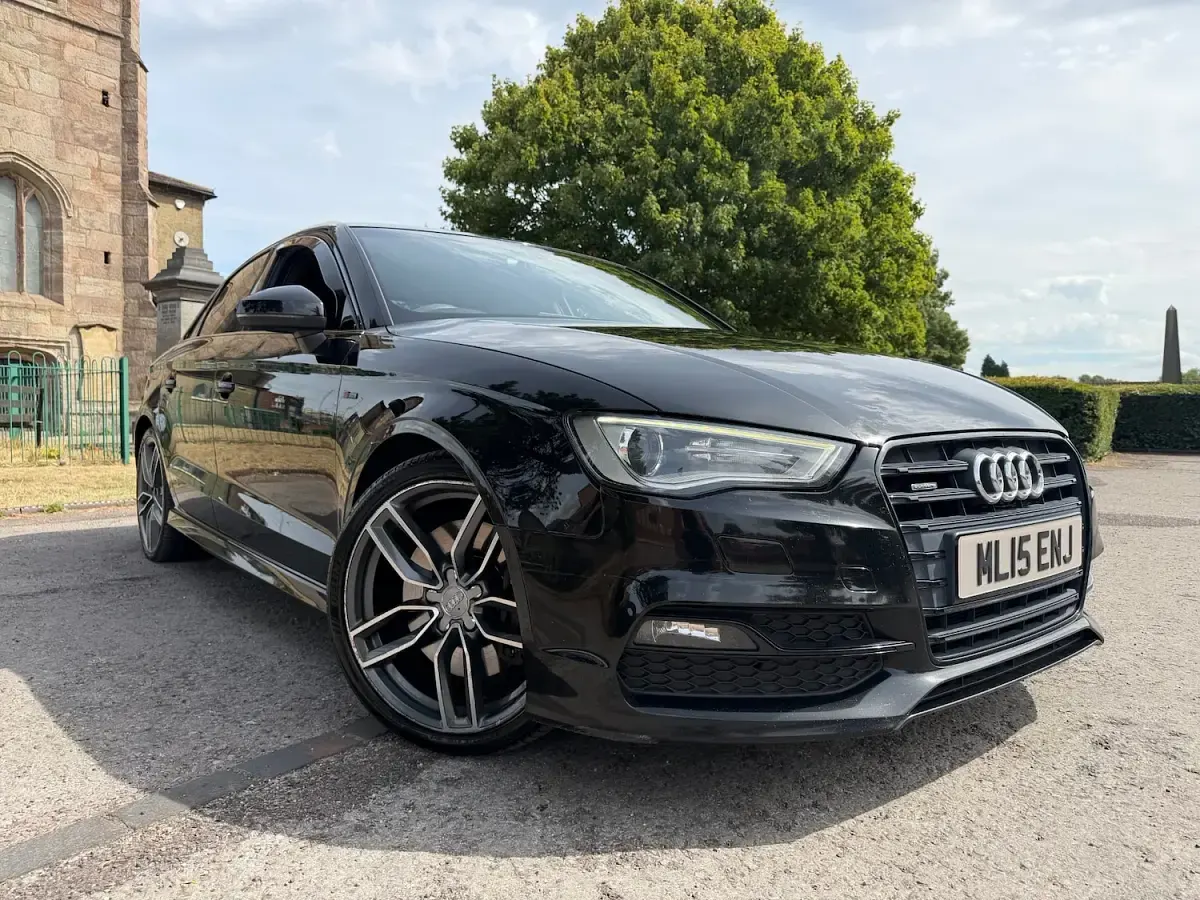 Used Audi A3 S-Line 184 HP (135 kW) 2015 Black Sedan