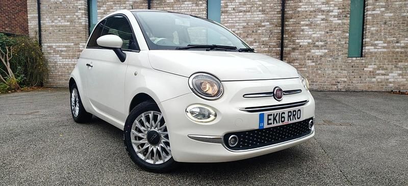 White Used 2016 Fiat 500 Lounge Hatchback | £4,195 (Good price) - Image 1/4