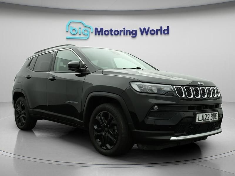 Black Used 2022 Jeep Compass Limited SUV | £18,425 (Fair price) - Image 1/4