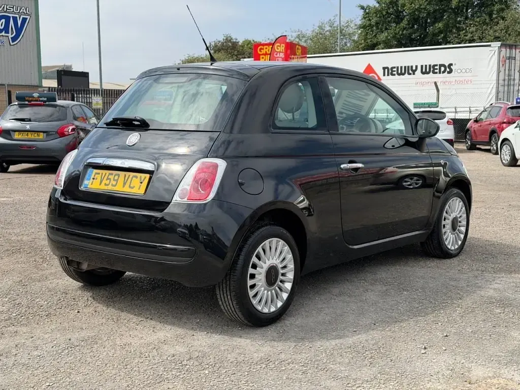 Used Fiat 500 Pop 69 HP (50 kW) 2009 Black Cabriolet