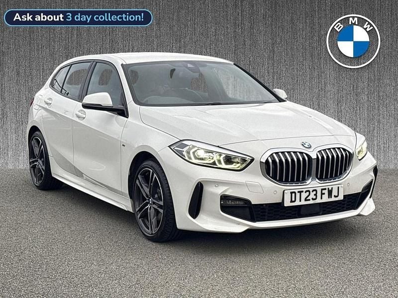 White Used 2023 BMW 118 M Sport Hatchback | £19,599 (Good price) - Image 1/4