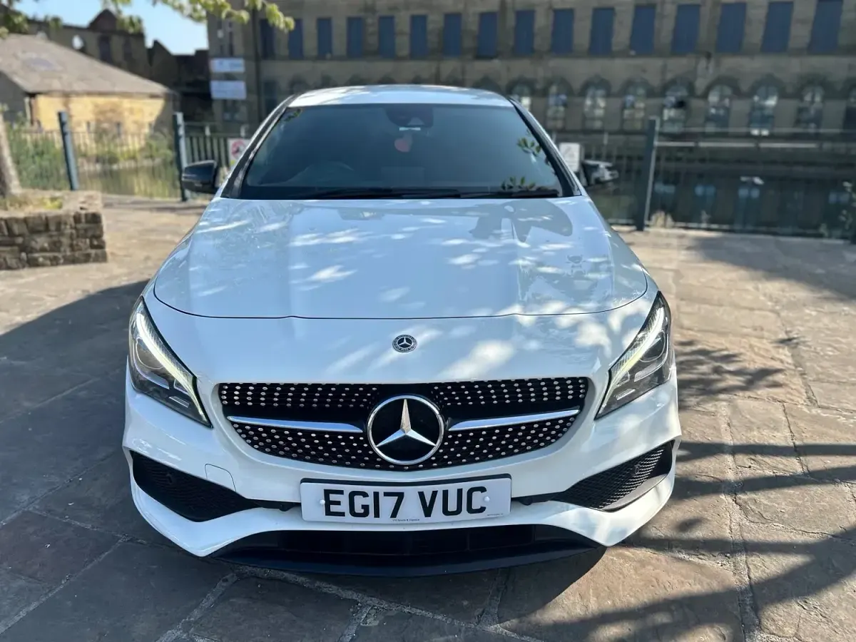 Used Mercedes CLA220 AMG line 177 HP (130 kW) 2017 White Coupe