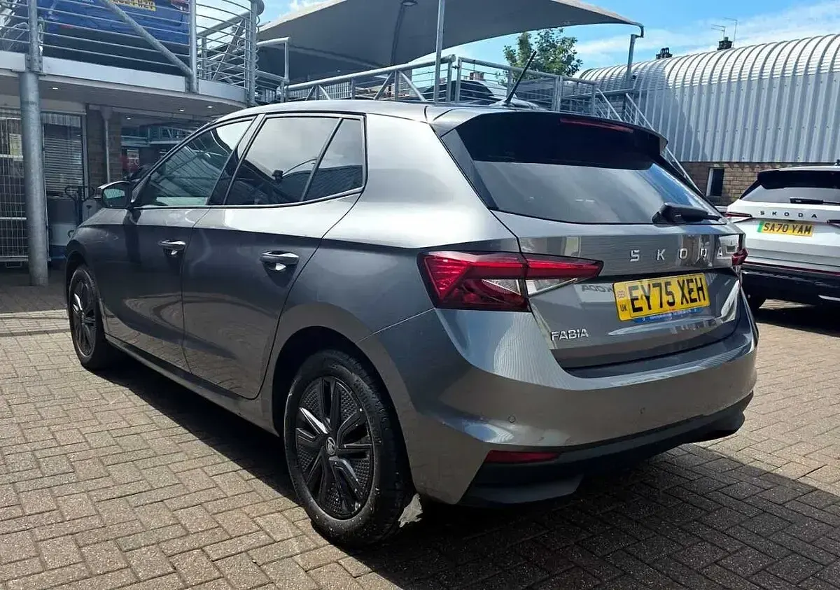 Used Skoda Fabia Design Edition 94 HP (69 kW) 2025 Graphite grey metallic black magic pearl effect Hatchback