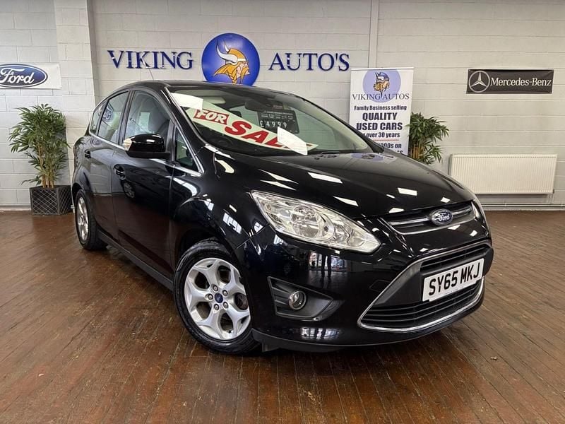 Black Used 2015 Ford C-MAX Zetec MPV | £4,999 (Good price) - Image 1/4
