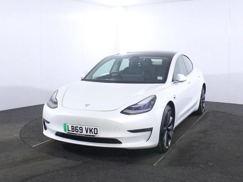 Used Tesla Model 3 Performance 461 kW (627 HP) 2019 White Sedan