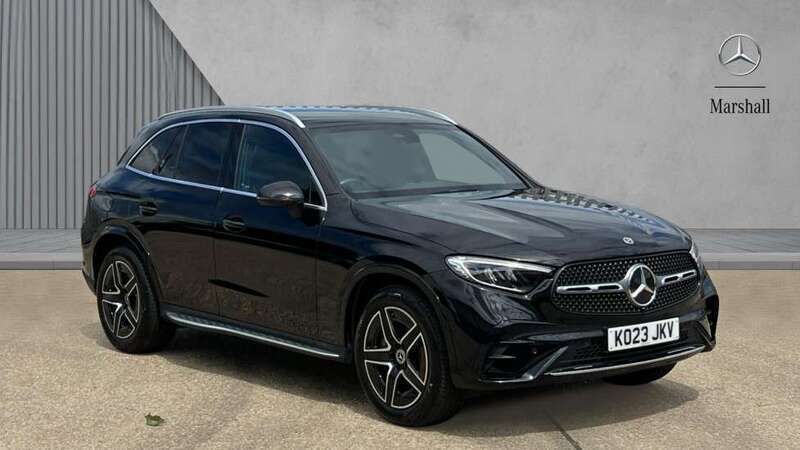 Black Used 2023 Mercedes GLC300e AMG line SUV | £42,125 (Expensive) - Image 1/4