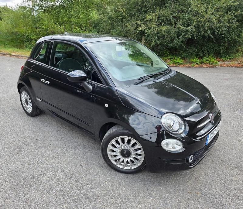 Black Used 2017 Fiat 500 Lounge Hatchback | £4,295 (Super price) - Image 1/4