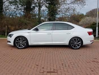Used Skoda Superb SportLine 150 HP (110 kW) 2019 White Hatchback
