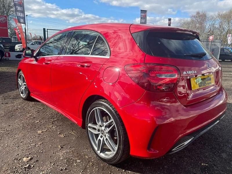Used Mercedes A180 AMG line 109 HP (80 kW) 2017 Red Hatchback