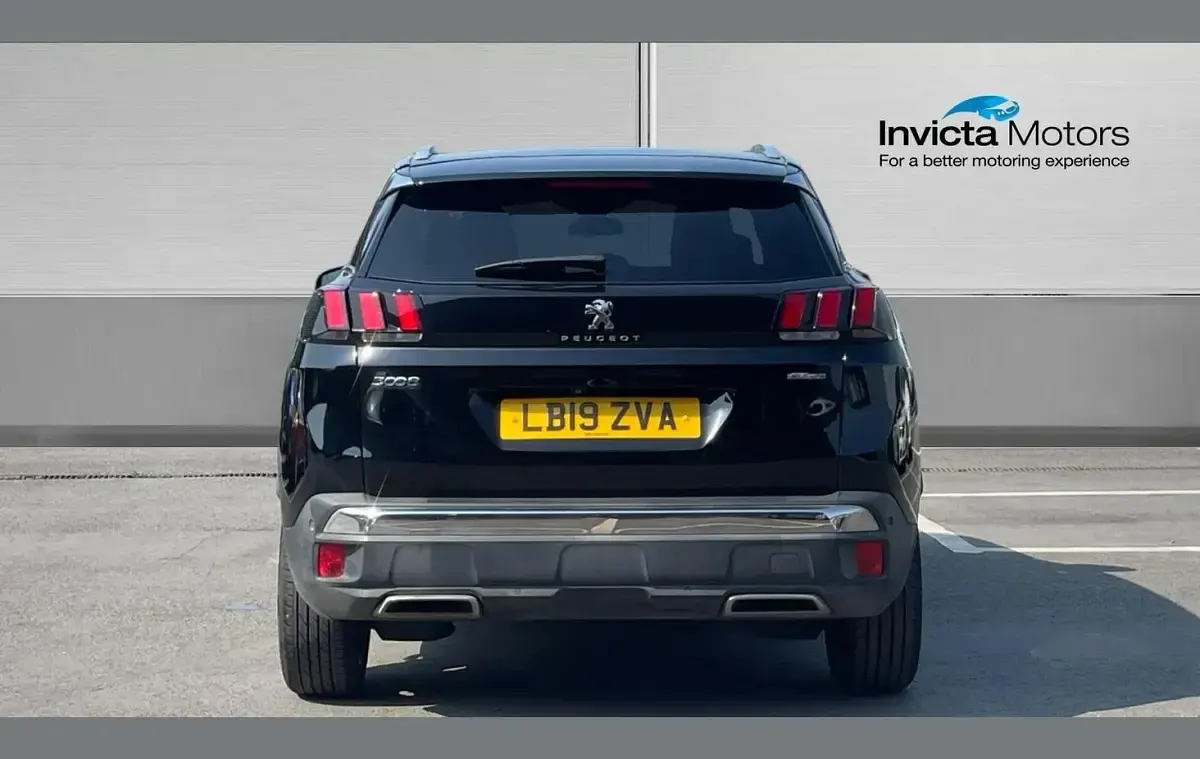 Used Peugeot 3008 GT-line 131 HP (96 kW) 2019 Black SUV