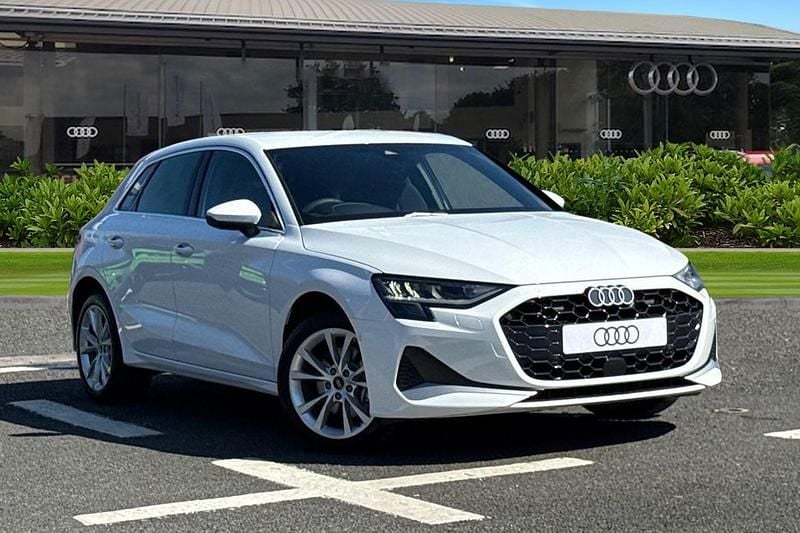 White New 2025 Audi A3 Sportback e-tron Sport Sedan | £35,085 (Fair price) - Image 1/4