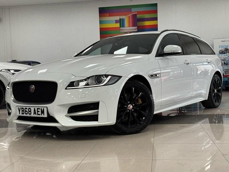 White Used 2018 Jaguar XF R-Sport Sedan | £18,495 - Image 1/4