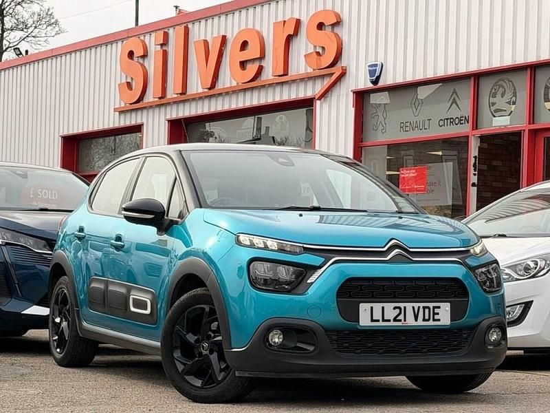Used Citroën C3 PureTech 83 HP (61 kW) 2021 Blue Hatchback