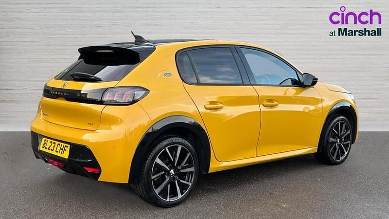 Used Peugeot e-208 GTi 100 kW (136 HP) 2023 Yellow Hatchback