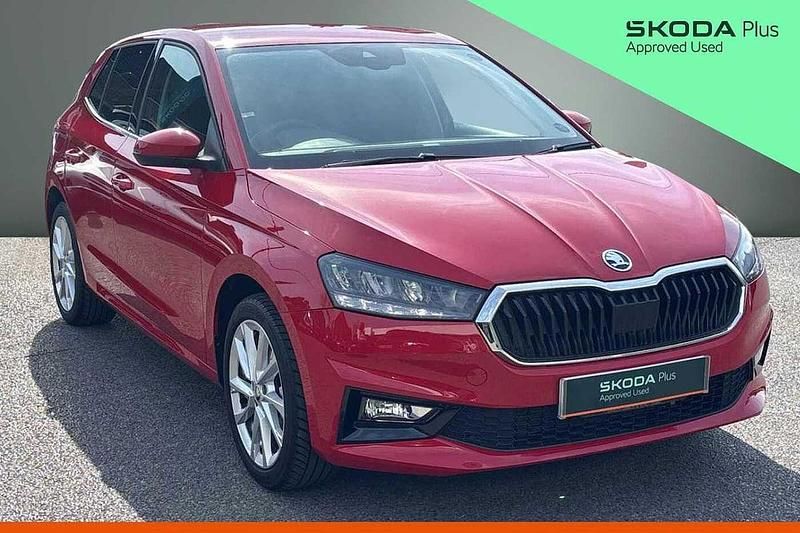 Used Skoda Fabia SE L 85 HP (62 kW) 2024 Velvet red metallic Hatchback