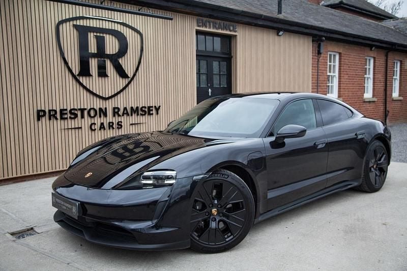 Used Porsche Taycan Performance Package 350 kW (476 HP) 2021 Black Sedan