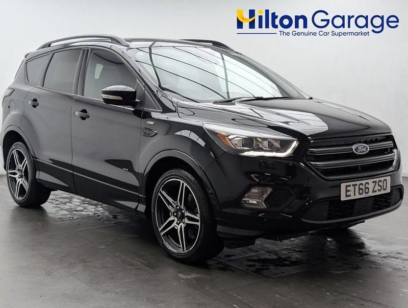 Black Used 2017 Ford Kuga ST-Line SUV | £11,150 (Fair price) - Image 1/4
