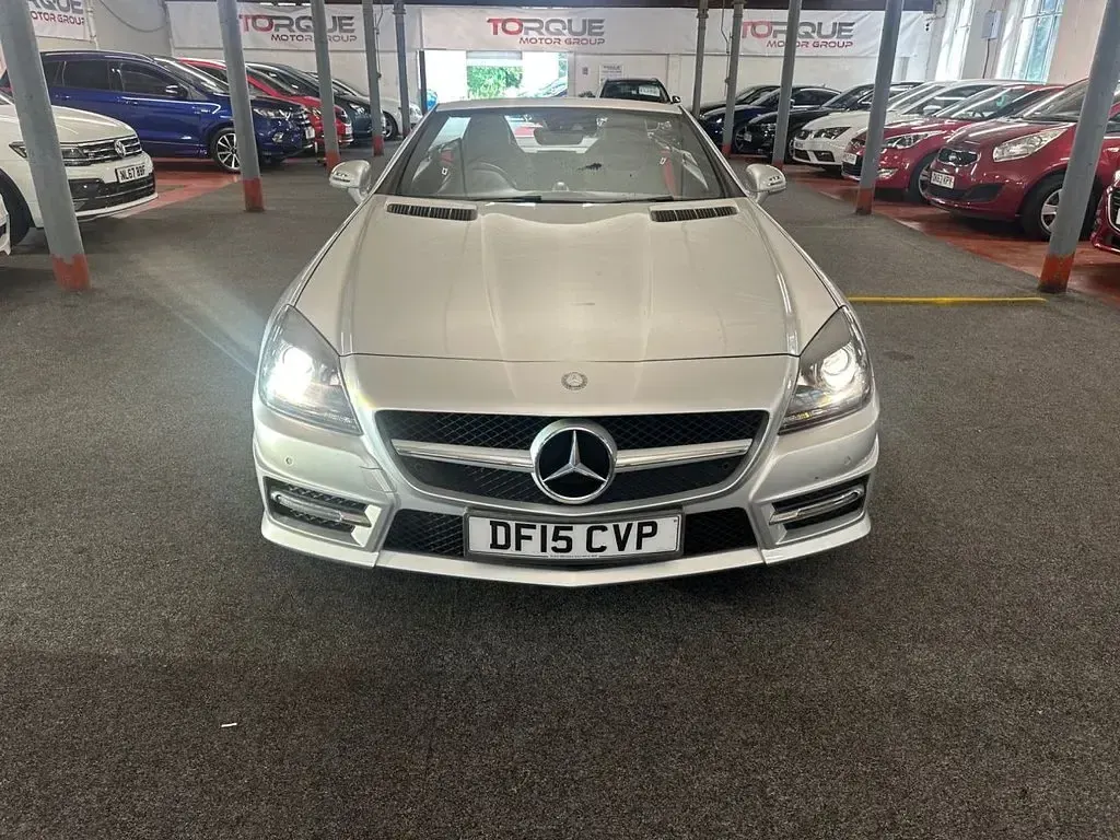 Used Mercedes SLK200 AMG 184 HP (135 kW) 2015 Silver Cabriolet