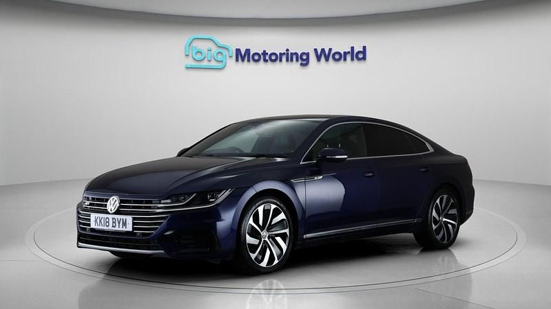 Used VW Arteon R-line 187 HP (137 kW) 2018 Blue Hatchback