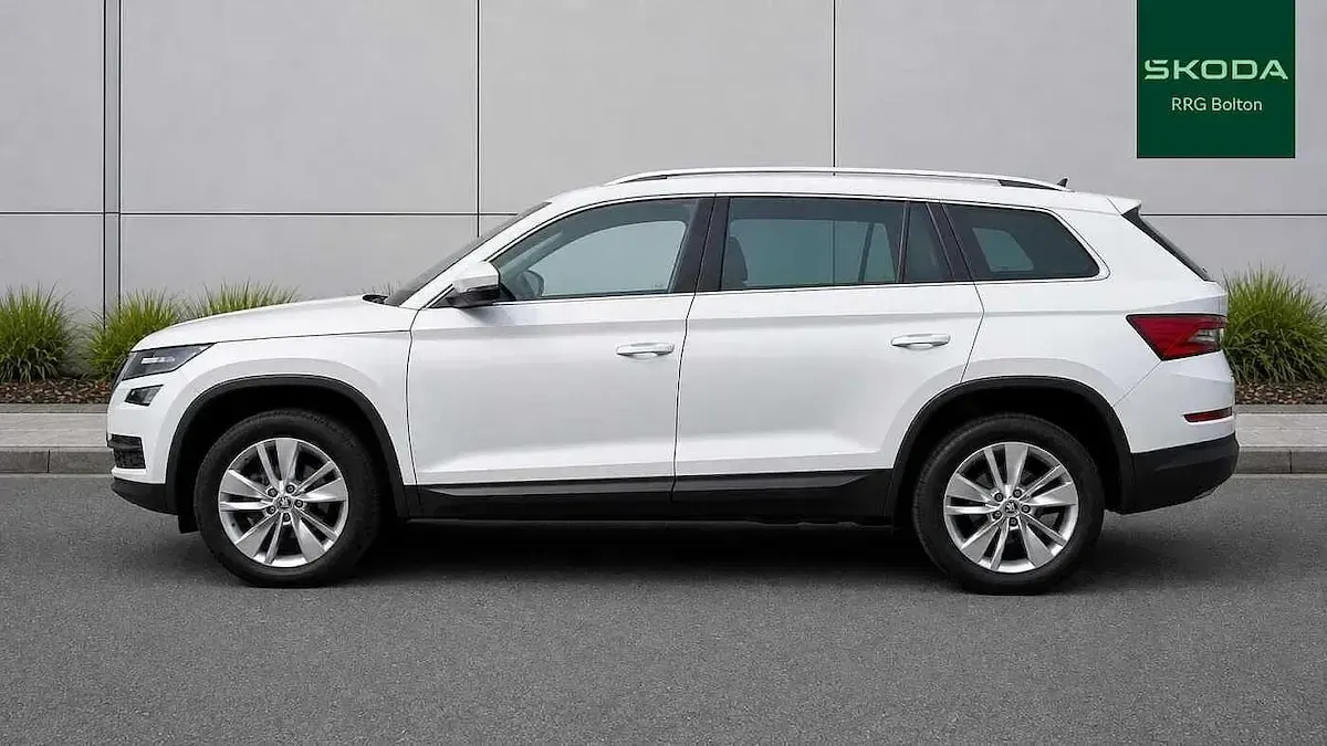 Used Skoda Kodiaq 110 HP (80 kW) 2017 Moon white metallic SUV