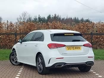Used Mercedes A250 AMG Line Premium 218 HP (160 kW) 2020 White Hatchback