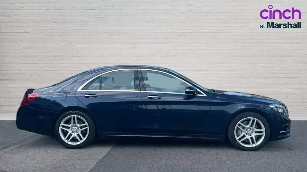 Used Mercedes S350 AMG line 258 HP (189 kW) 2016 Blue Sedan