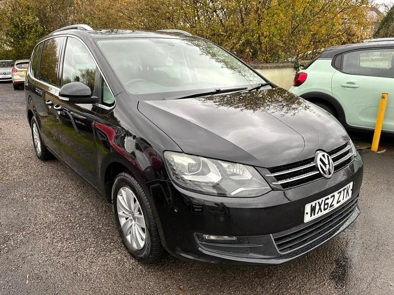 Black Used 2012 VW Sharan SE MPV | £8,395 (Fair price) - Image 1/4