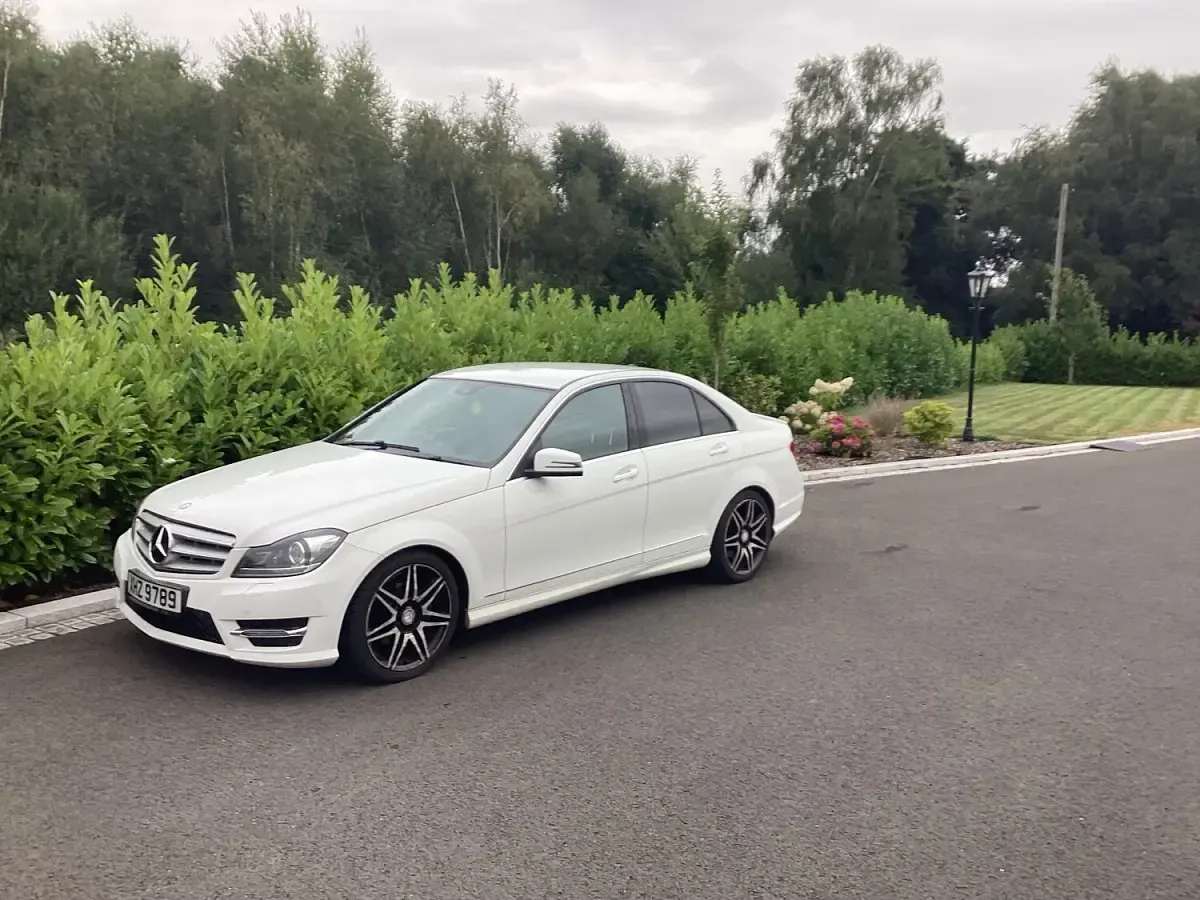 Used Mercedes C200 AMG 2013 White Sedan