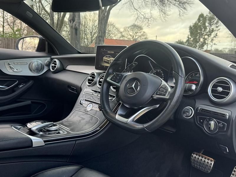 Used Mercedes C200 AMG line 2017 White Coupe