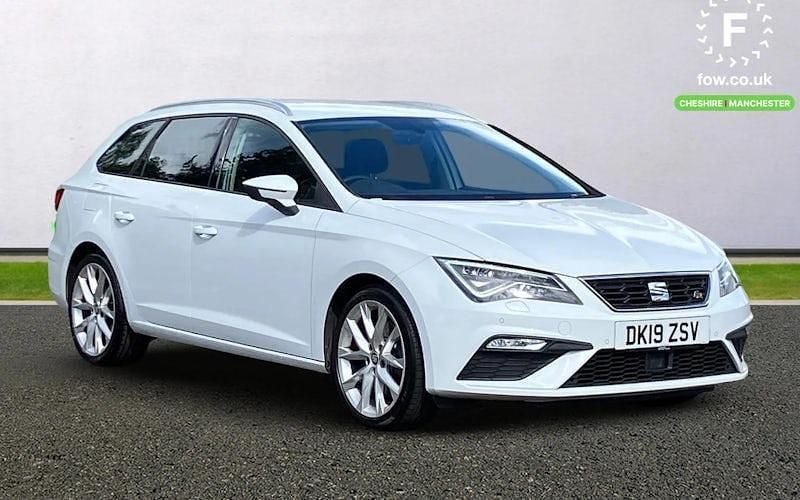 White Used 2019 Seat Leon FR Sport Estate | £9,799 (Good price) - Image 1/4