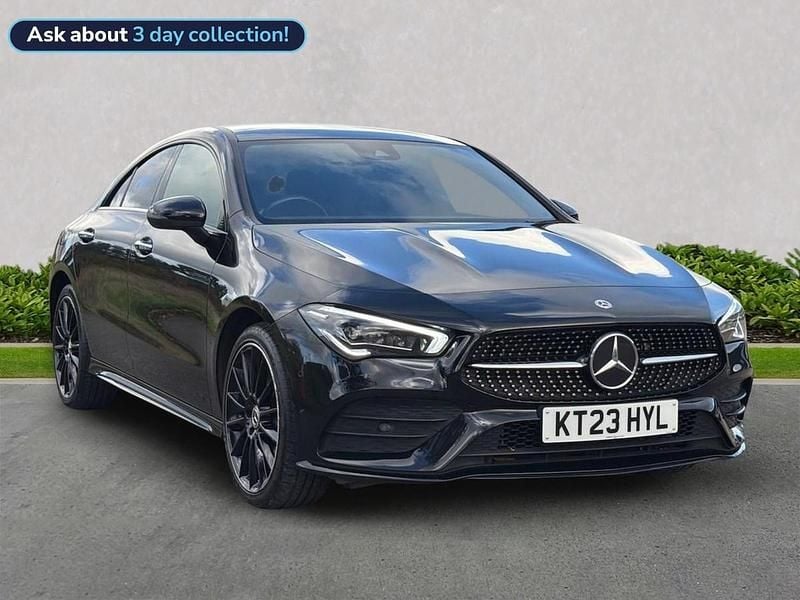 Black Used 2023 Mercedes CLA250e AMG Line Premium Plus Sedan | £26,749 (Fair price) - Image 1/4