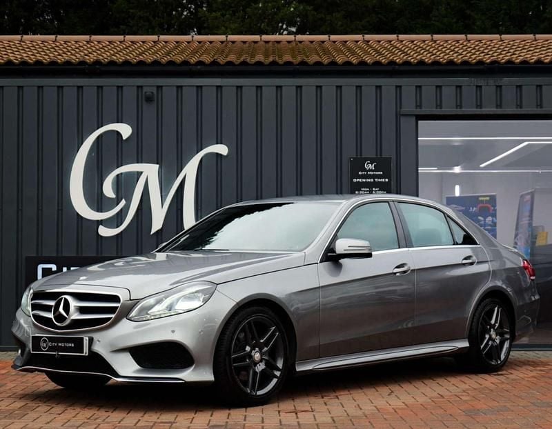 Silver Used 2015 Mercedes E220 AMG line Sedan | £10,290 (Fair price) - Image 1/4