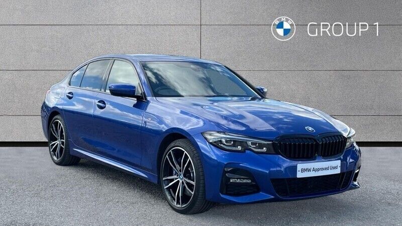 Blue Used 2021 BMW 330e M Sport Sedan | £23,495 (Fair price) - Image 1/4