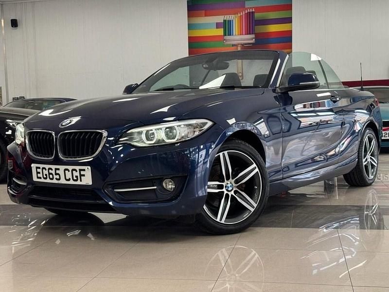 Blue Used 2015 BMW 218 Sport Line Cabriolet | £12,250 (Fair price) - Image 1/4