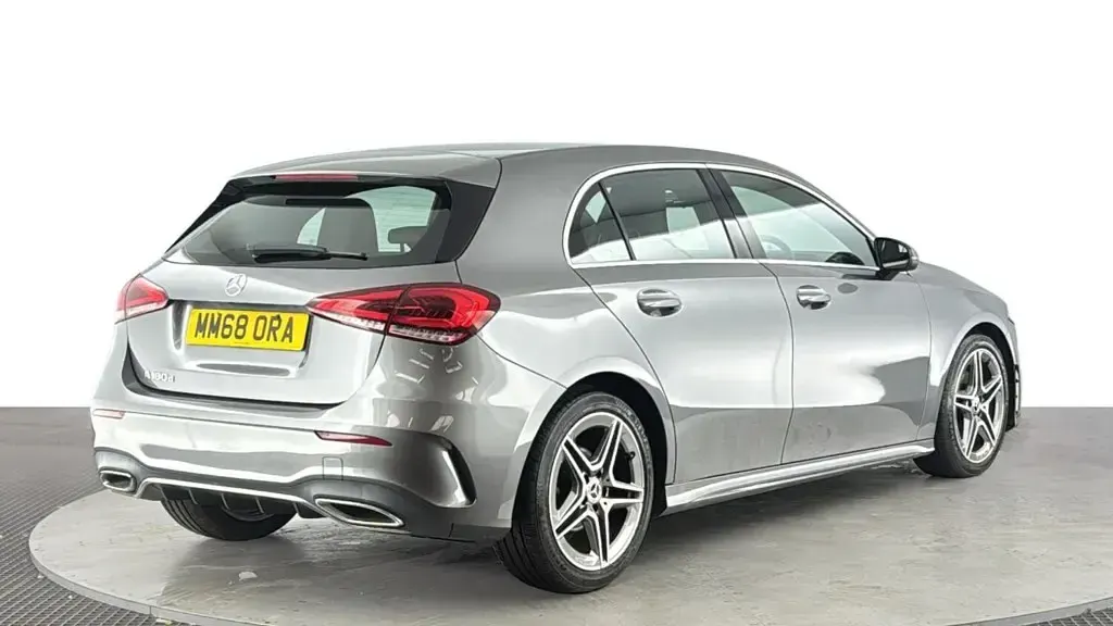 Used Mercedes A180 AMG line 116 HP (85 kW) 2018 Grey Hatchback