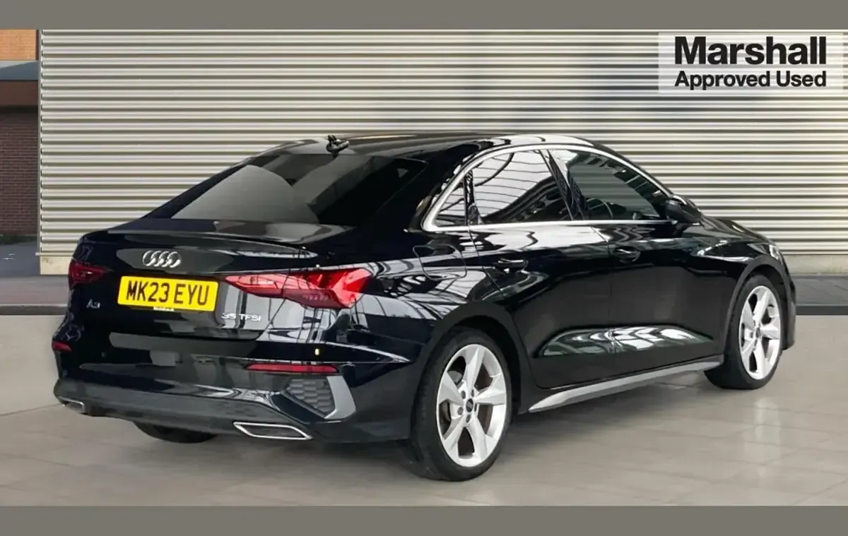 Used Audi A3 S-Line 147 HP (108 kW) 2023 Black Sedan