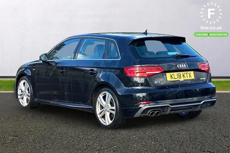 Used Audi A3 Sportback S-Line 150 HP (110 kW) 2018 Black Hatchback