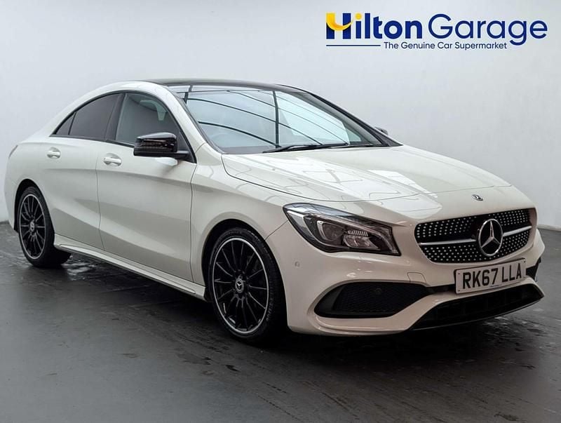 Used Mercedes CLA180 AMG line 122 HP (89 kW) 2017 White Sedan