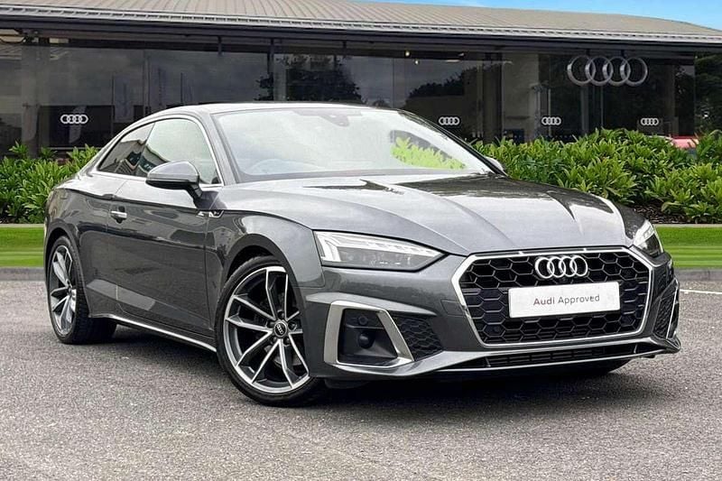Grey Used 2022 Audi A5 S-Line Coupe | £21,950 (Good price) - Image 1/4