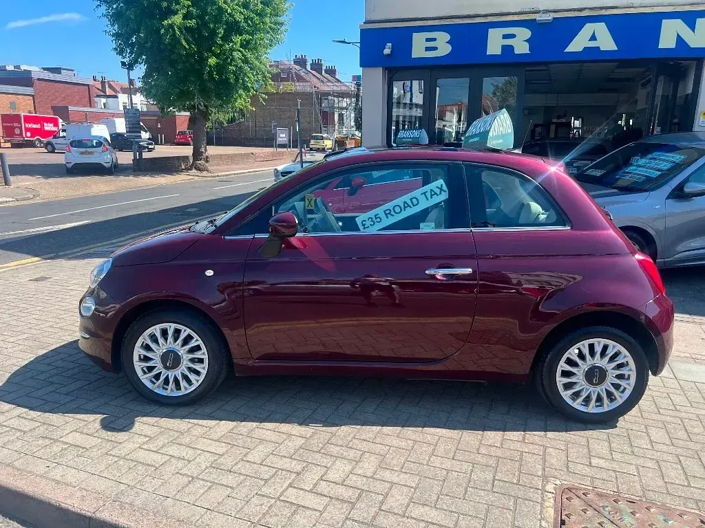 Used Fiat 500 Lounge 69 HP (50 kW) 2015 Red Hatchback