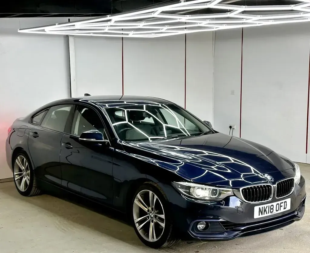 Used BMW 420 Coupé Sport Line 184 HP (135 kW) 2018 Blue Coupe