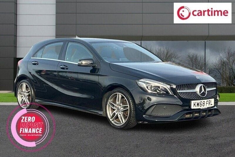 Black Used 2018 Mercedes A200 AMG line Hatchback | £16,325 (A bit pricey) - Image 1/3