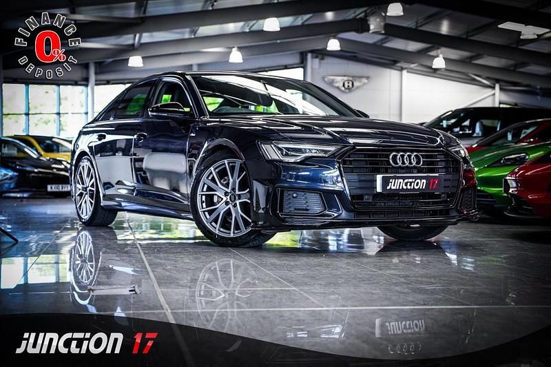 Used Audi A6 Black Edition 204 HP (150 kW) 2019 Blue Sedan