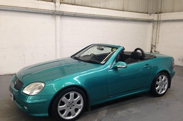 Used Mercedes SLK230 2000 Blue Cabriolet
